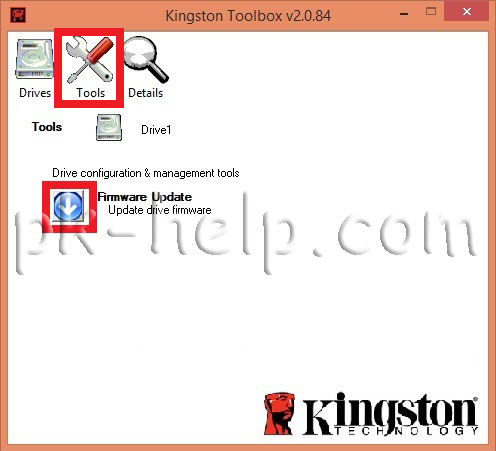 Скриншот Обновление прошивки SSD диска Kingston 300V