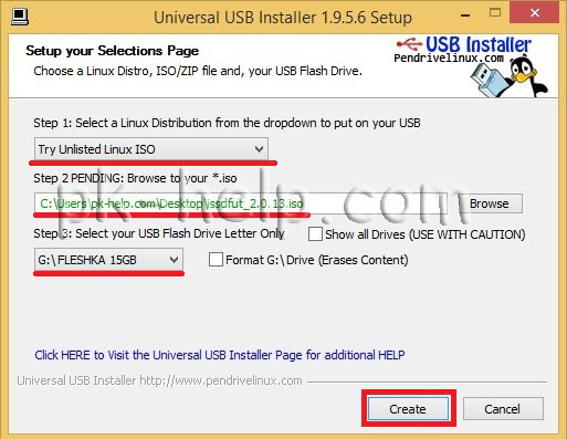 Скрин Указываем путь к ISO образу прошивки SSD диска Intel