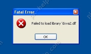 Скрин Ошибка Failed to load library dxva2.dll