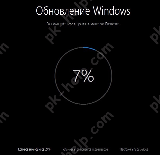 Фотография Процесс обновления до Windows10